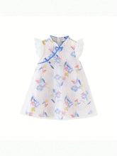 mini bala Mini Bala Cheongsam Dress Girls' Dress Princess Dress Baby National Style Hanfu Children's Wear